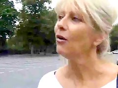 Blonde mature goes to hotel for quick fuck 