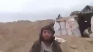 IS(イスラム国)プロパガンダビデオ撮影中にミサイルが直撃 チュドーン！する瞬間映像