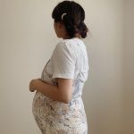 【Berryz工房】菅谷梨沙子さん、妊娠8ヶ月のボテ腹を披露する