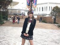 【女の子】【画像】ミス慶應候補の小田安珠さん（文学部2年）、高校の制服を着る　ミニスカで可愛すぎと話題