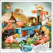 Rain on the farm by Kandi Designs