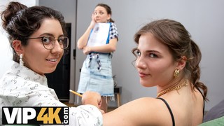 VIP4K. Lesbians Is A Perfect Work Break For These Office Whores