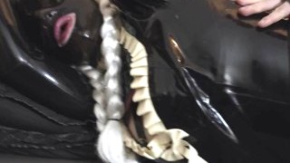 Britischer Porno, Paar, Puppe, Latex, MILF