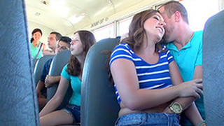 During A Long Bus Ride This Couple Fucks While Everyone Watches