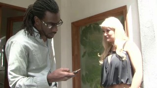 Adoring Blonde Julie Cash Is Interested In A Pulsating Black Boner