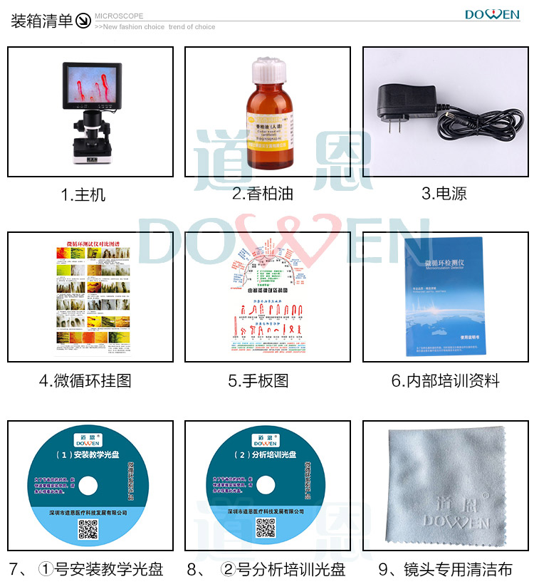 微循环显微镜检查仪产品清单