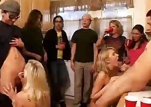 Group be fitting of horny college angels start an orgy at a lodging party