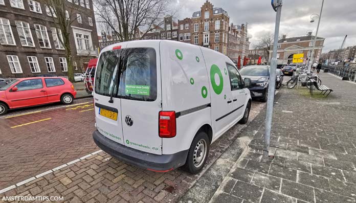 greenwheels volkswagen caddy van in amsterdam
