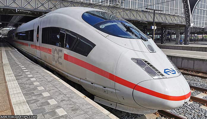 ice train at amsterdam central