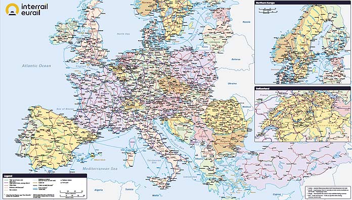 interrail map