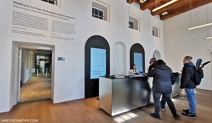 scheepvaartmuseum amsterdam ticket desk