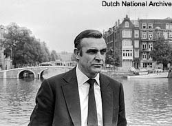 sean connery in amsterdam for diamonds are forever film