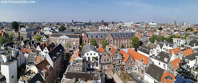 zuiderkerk tower amsterdam panorama west