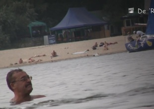 Staggering bitches are enjoying yourself on the beach