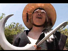 When Samurai Afro returns to avenge his near death experience, this stud comes back with a violent cock! Looking for those big butt black whores, that stud finds Aryana and Lelani, two of the FINEST apple bottom ebony queens willing to do anything for their Sensei... Like pushing his hard sword deep in their Zen butt holes with no questions asked! Topping it off with an ice cold 40oz bounce on those smoking hot asses!