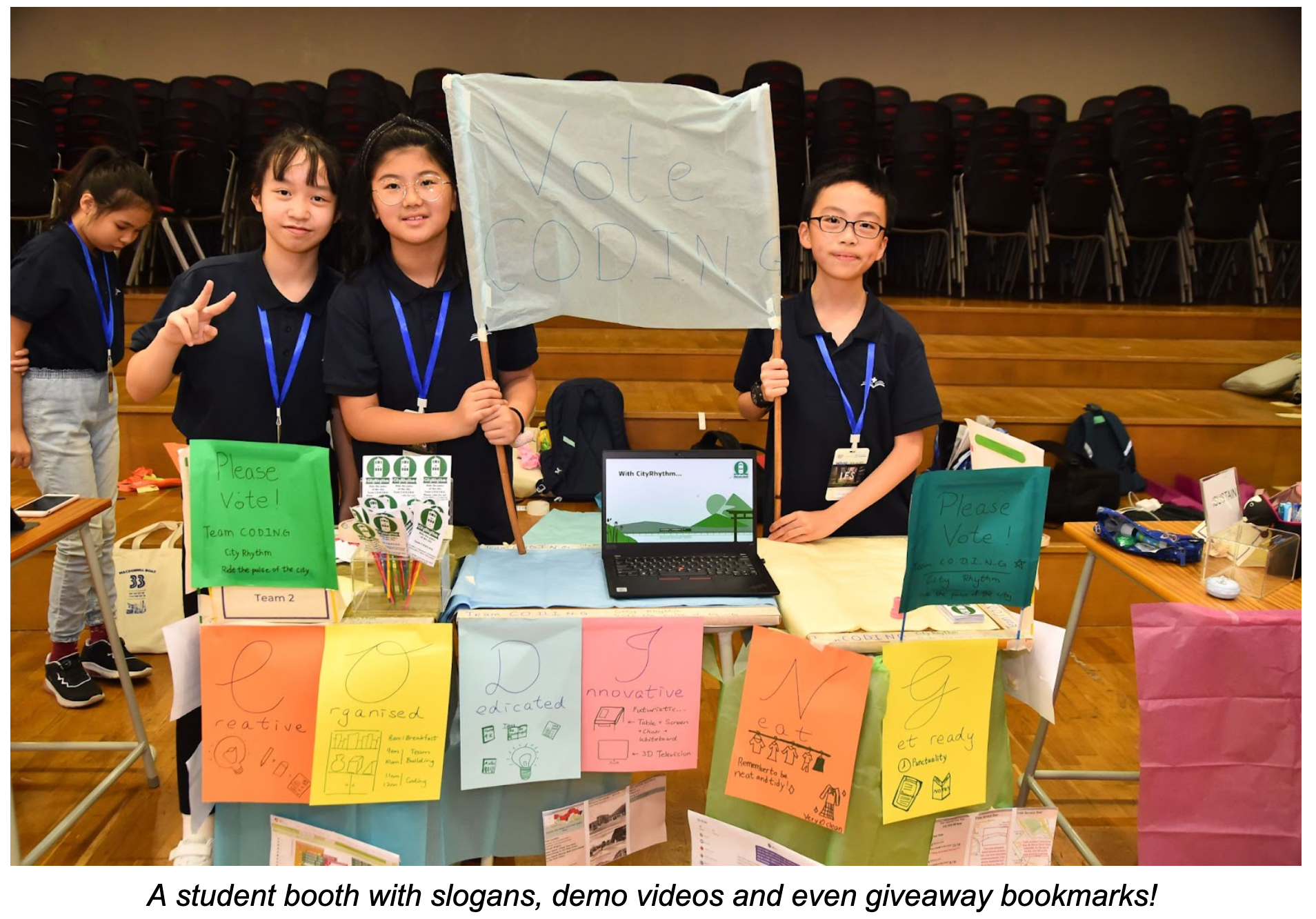 Student Booth at Camp