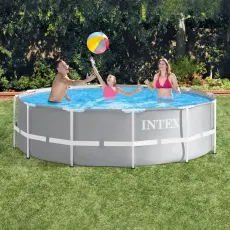 Intex Prism Frame Pool Round - 12ft Dia x 39in Deep