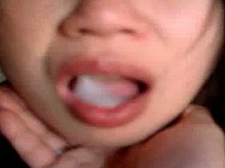 Japanese girl experiencing a cum discharged for the first time since she started giving head. Watch and see her spit out the cum on a paper towel in this private homemade blow job video.