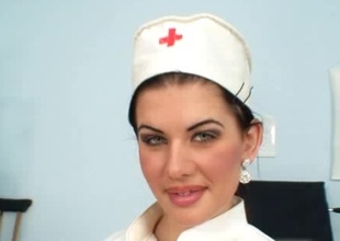 Czech nurse Rihanna Samuel uniform fetish