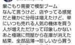 【プラモ】模型屋「模型ブームといっても人気機体買う人が増えただけ」