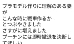 【悲報】プラモ作りに理解ある妻「こんな時に戦車作るのか・・・」