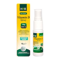 Holland & Barrett Vitamin D Spray 1000 I.U 25ug Peppermint Flavour 15ml