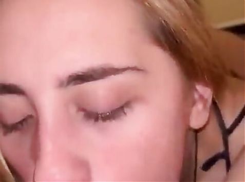 Juicy Sloppy Blowjob Close up Facefuck Pt 2