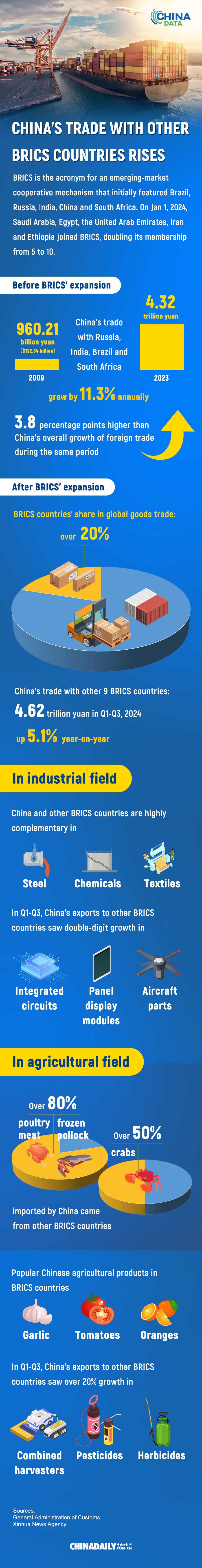 China's trade with other BRICS countries rises