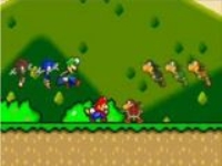 Marioの「ゴー！」に合わせてマリオの映像が流れていく動画