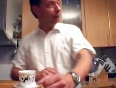 Hot German MILF gets taken in the kitchen