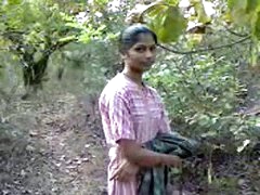 indian teenage babe fucking very hardly with in forest