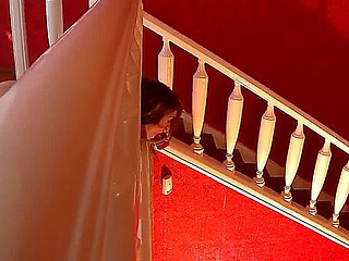 Leyla gets strapped to the staircase