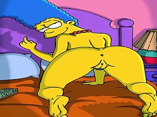 Dibujos animados porno porno Simpsons Marge Masturbarse