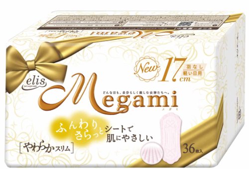 エリス Megami やわらかスリム (軽い日用) 羽なし 36枚