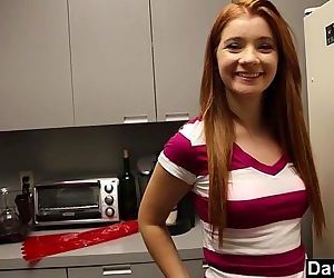 Horny redhead teen..