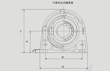 立式座剖分圓柱滾子軸承