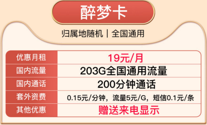 惊爆好卡！超大流量纯通用|享"联通醉梦卡、醉阳卡"豪华套餐