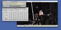 VLC media player - Mac OS X 10.5.4 - Equalizer, folded controller  and Dirac encoded video