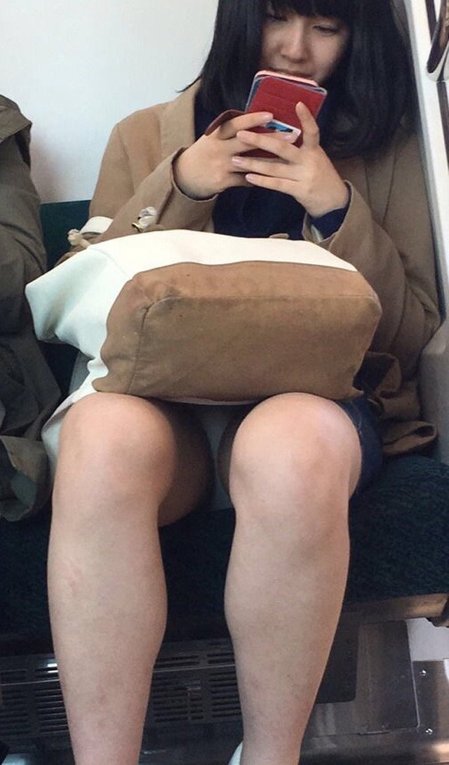 【電車内盗撮エロ画像】電車内でパンチラしている女子見つけたから撮ったったｗ 25