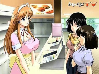 hentai ทารก ได้รับ หีของเธอ ในขณะที่เธอ ใช้นิ้วสัมผัส ที่มีการ พูดคุยกับ ลูกค้าของเธอ