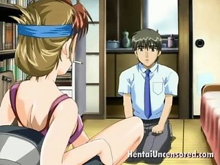 ทารก hentai ร้อนใน Lingeria สีม่วง สูบบุหรี่ และ ล้อเล่น เพื่อนของเธอ ที่มีสินทรัพย์