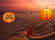 Halloween Pumpkin Desert Escape