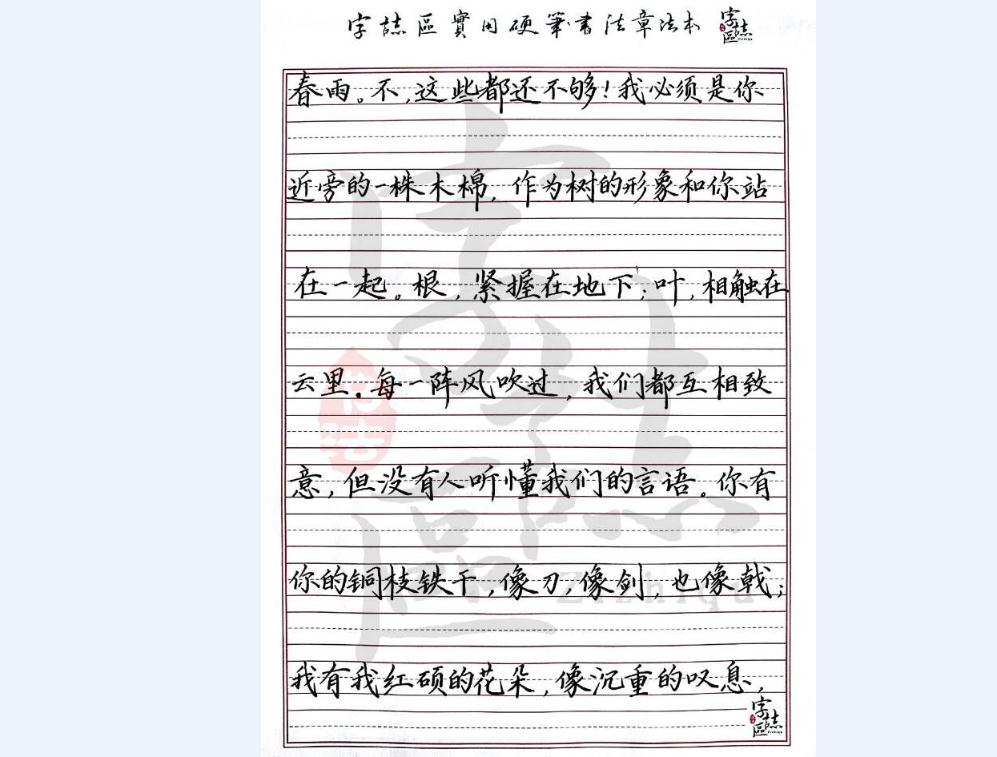 字志区硬笔书法加盟