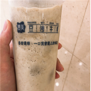 双美绿豆沙牛乳