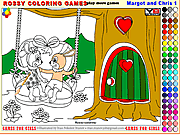 Play Margot and chris 1 - rossy coloring games Game