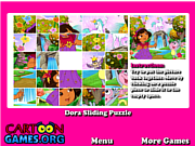 Play Dora sliding puzzle Game