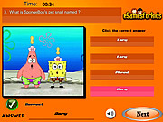 Play Spongebob squarepants quiz Game