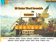 Play Us states word scramble Game