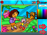 Play Dora and boots color Game