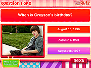 Play Greyson chance quiz Game